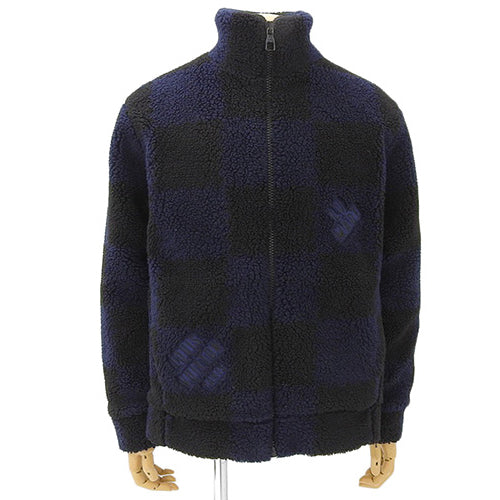 Jacquard Damier Fleece Jacket, 2022, Medium, RM221M, LV x NIGO