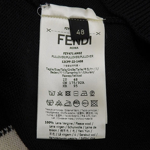 ロゴ ニット 22年 アパレル ファッション セーター 48 ウール FZY471