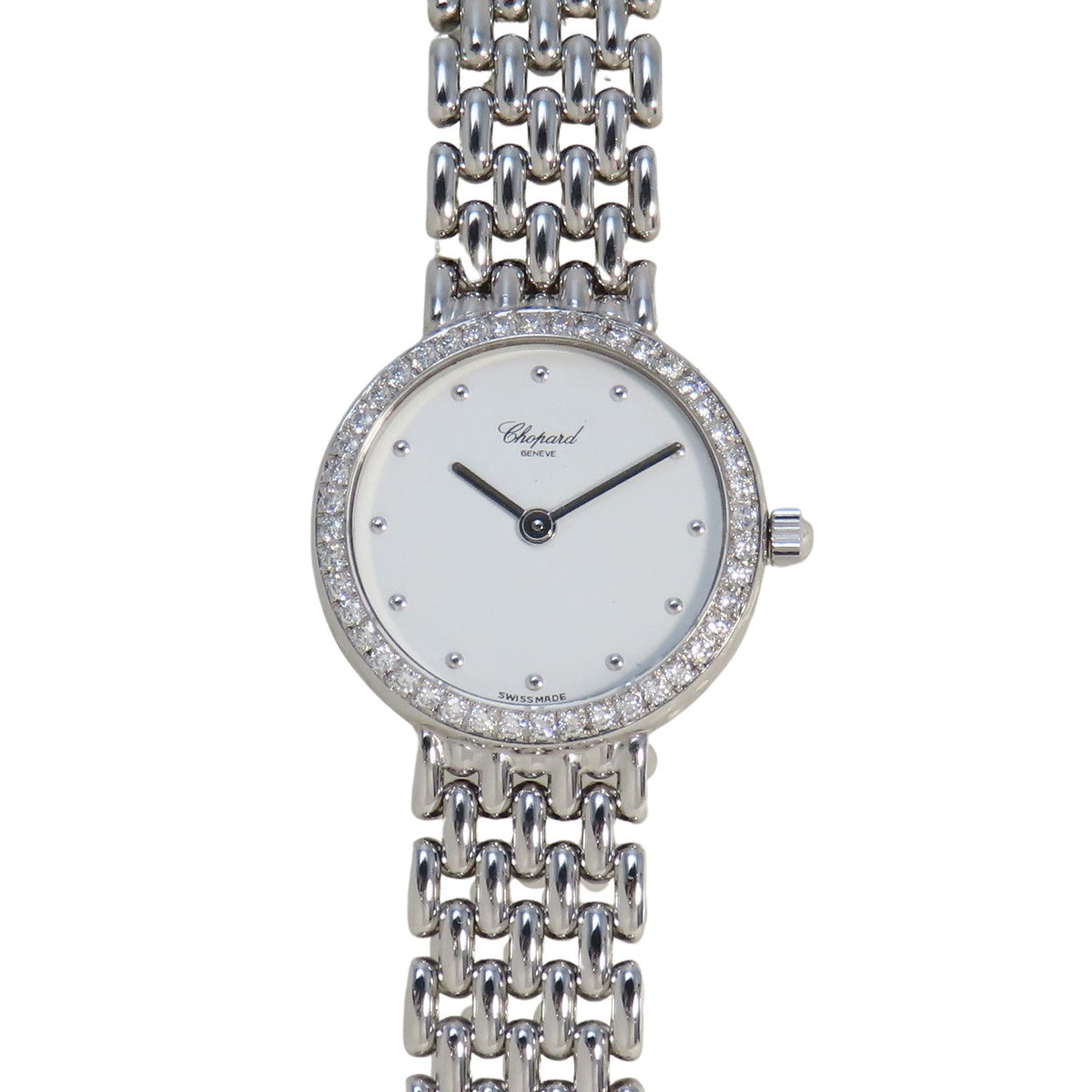 クラシック ダイヤベゼル 10/S5911 WG ホワイト クオーツ レディース