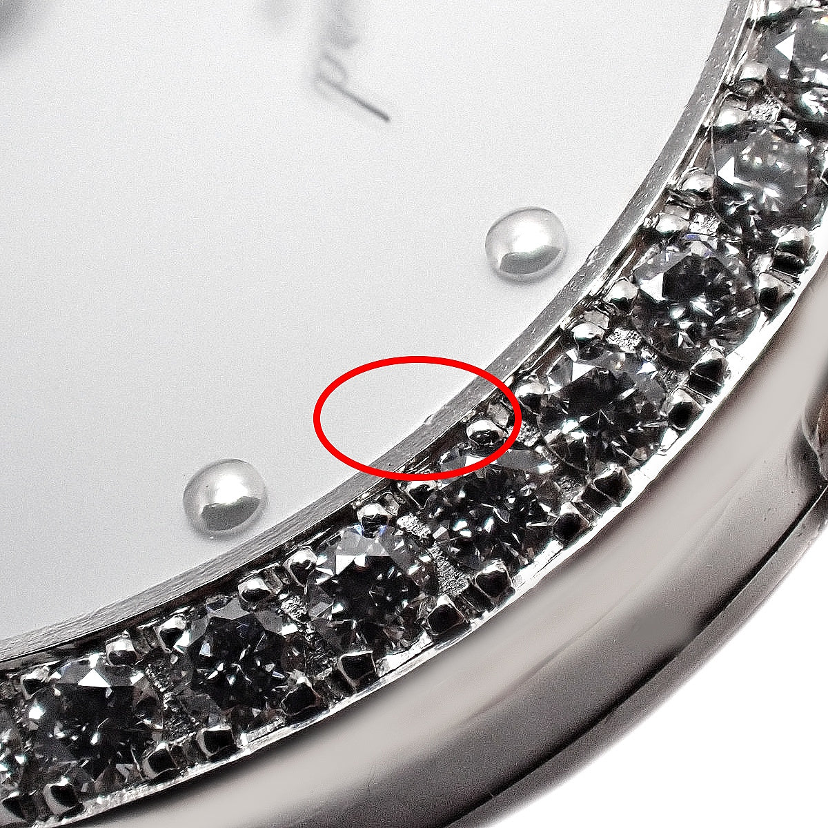 クラシック ダイヤベゼル 10/S5911 WG ホワイト クオーツ レディース