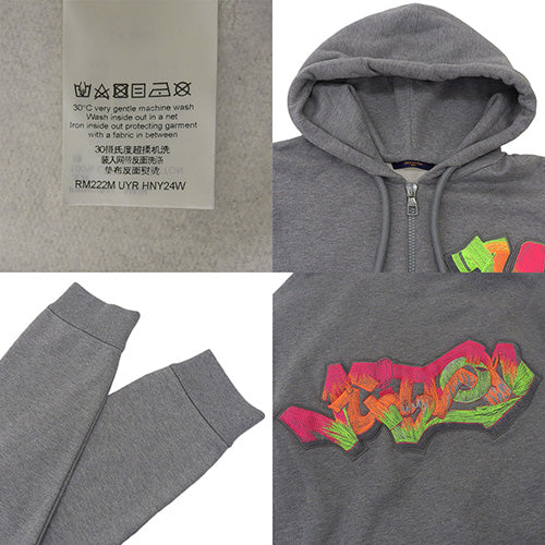 3DLVグラフィティエンブロイダードジップフーディ XL RM222M