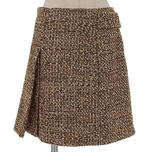 ツイード ボタン スカート 38 RW202W