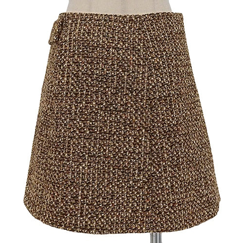 ツイード ボタン スカート 38 RW202W