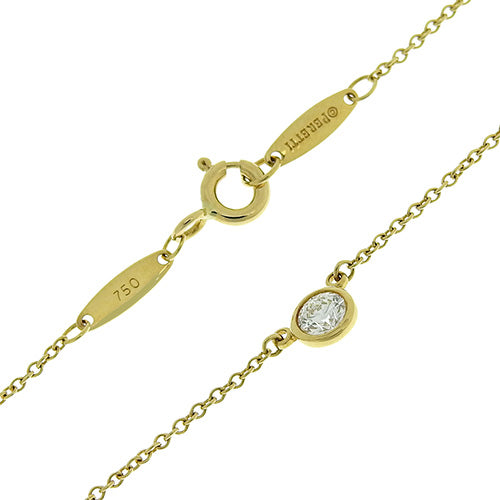 バイ ザ ヤード シングル ダイヤモンド ペンダント D0.19 K18 イエローゴールド YG