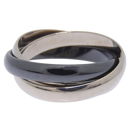 Trinity 戒指 陶瓷 经典款 K18 白金 WG 陶瓷