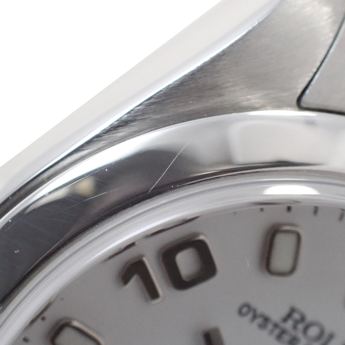 オイスターパーペチュアル デイト 79160 SS K番 ホワイト 自動巻き レディース