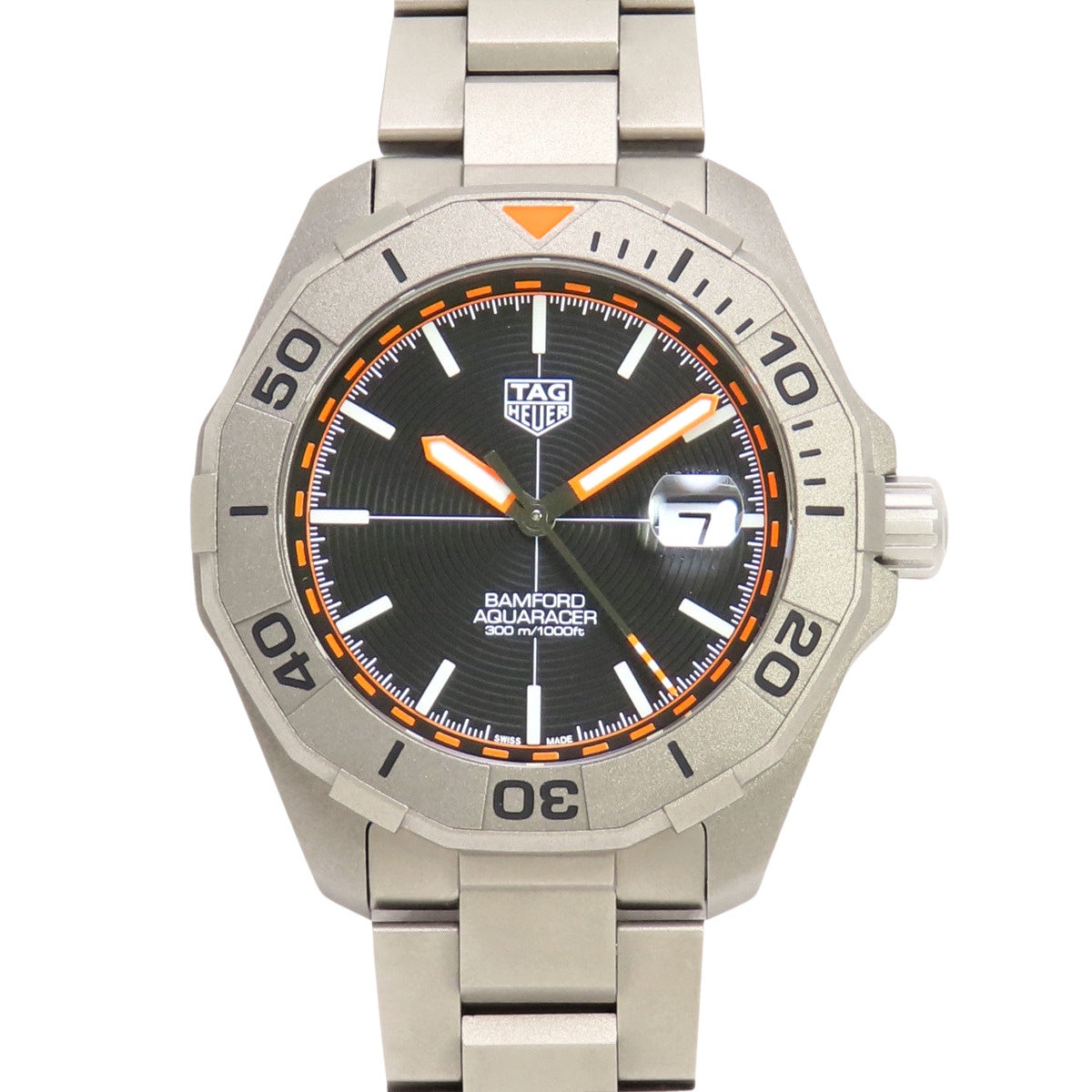 WAY208F竞潜系列班福德卡莱伯5钛金属自动腕表 黑色