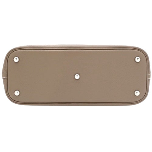 Bolide 31 Taurillon Clemence Leather Strap, Palladium Hardware, Etoupe/Etoupe, A Stamp