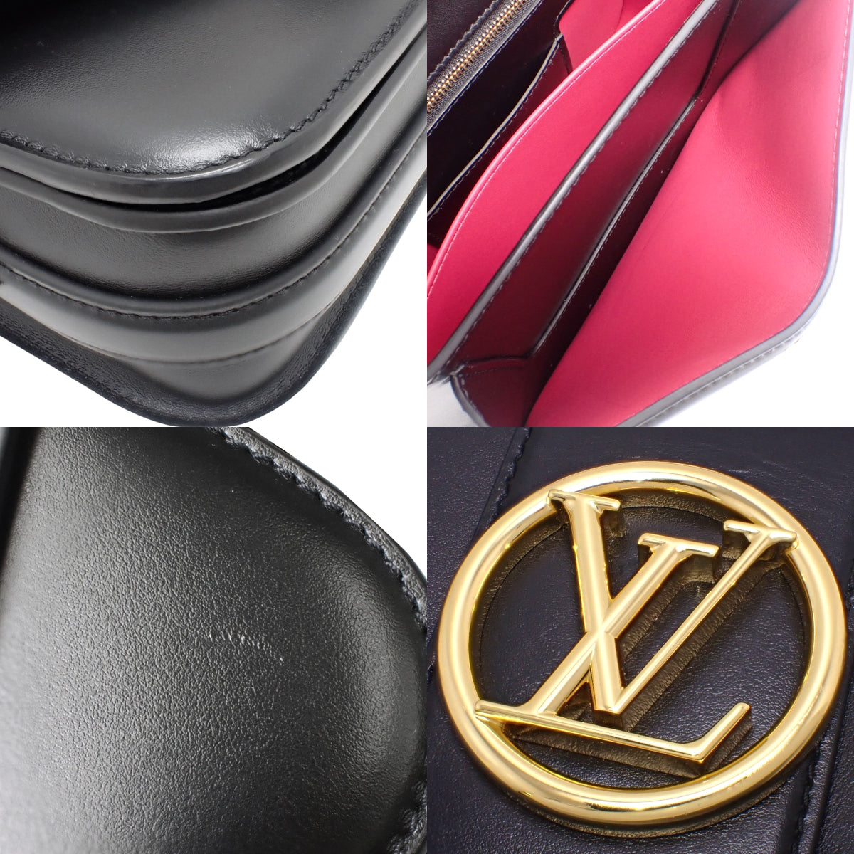 LV Ponthieu Leather, Black, M55948