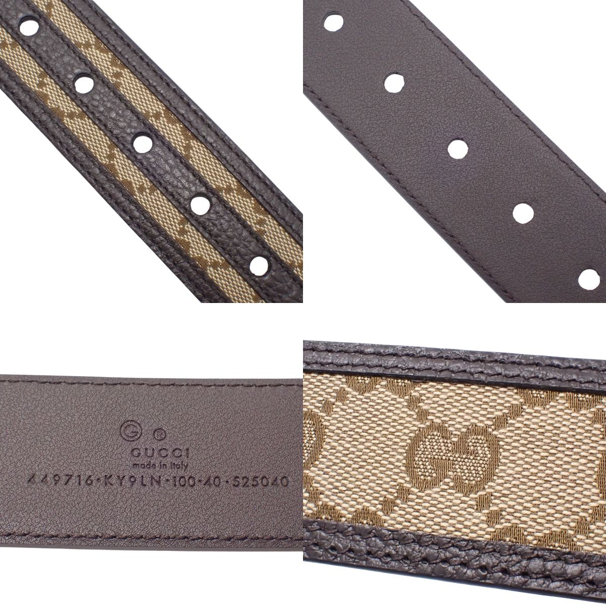 GG帆布腰带 100/40 449716