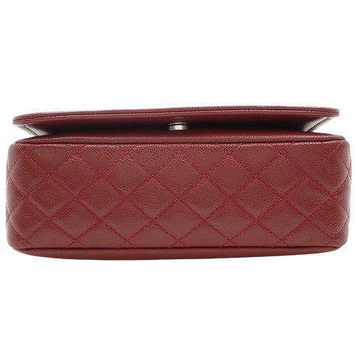 Coco Mark Chain Shoulder Bag in Caviar Skin