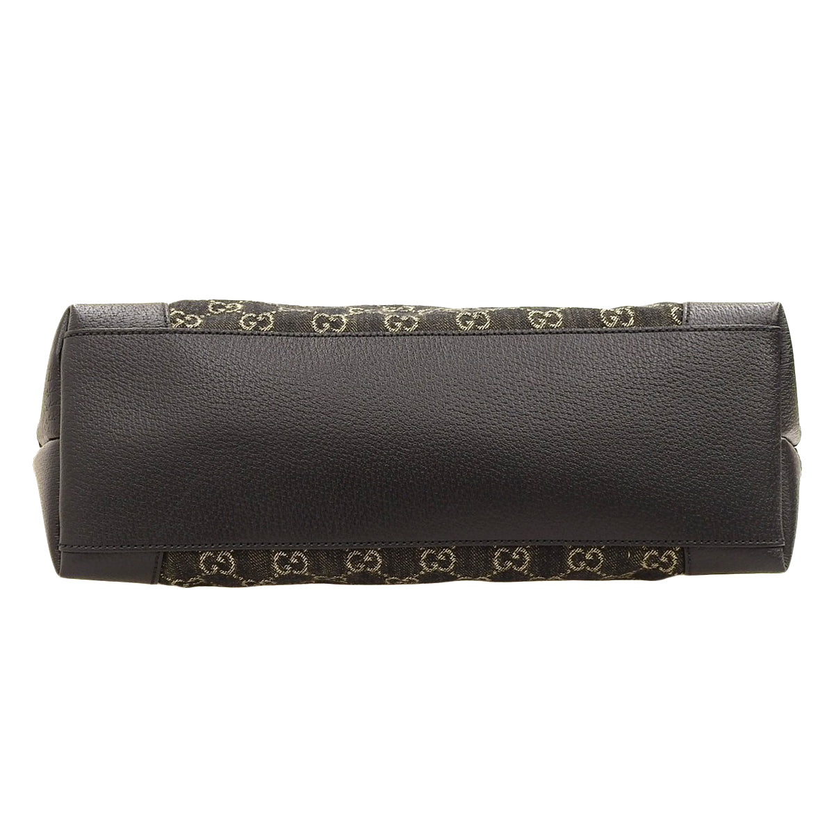 GG Denim Medium Tote, GG Denim, Black, Beige, 631685, Shoulder Bag, Tote Bag