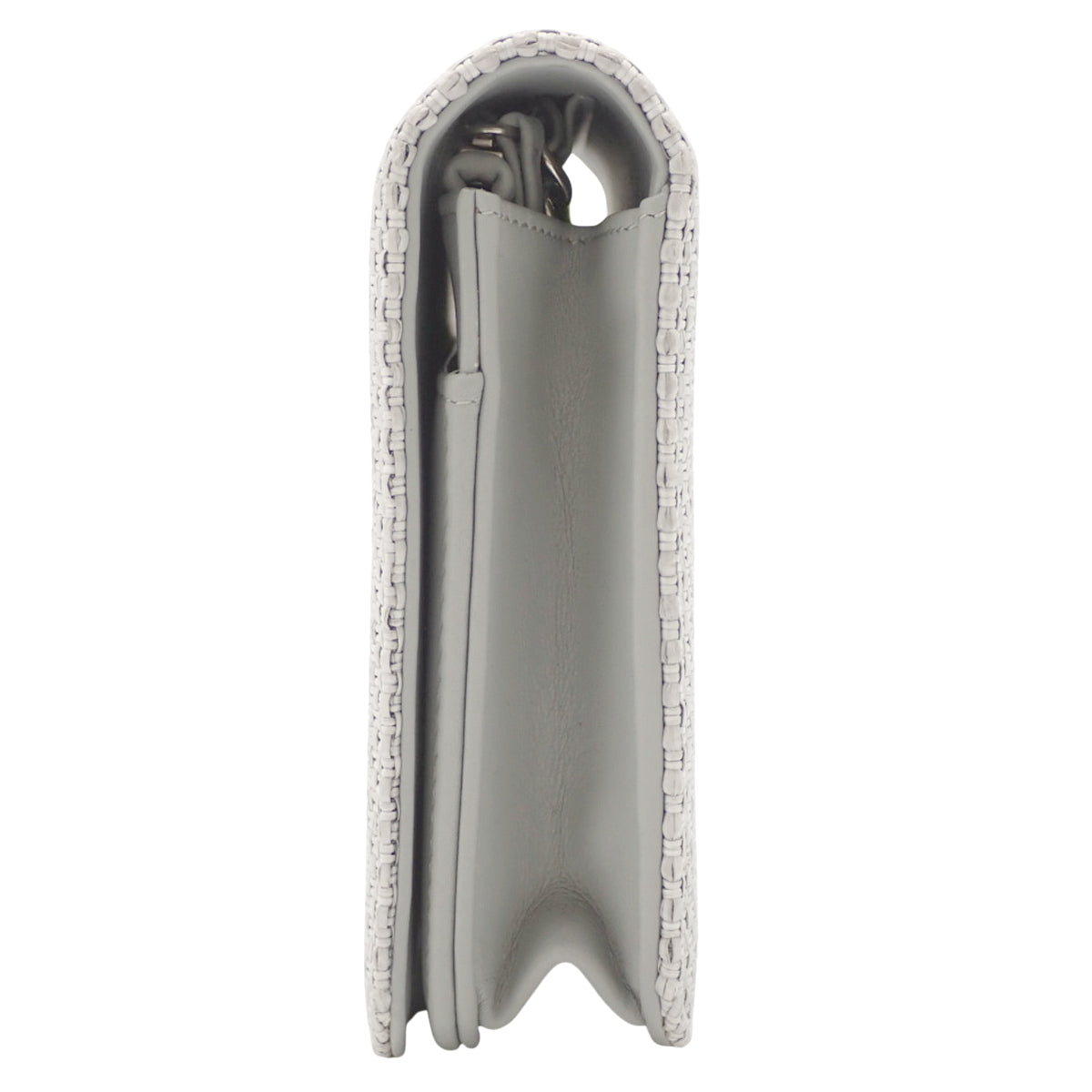 D'Ville 2-Way Mini Bag, Canvas & Leather, Light Gray