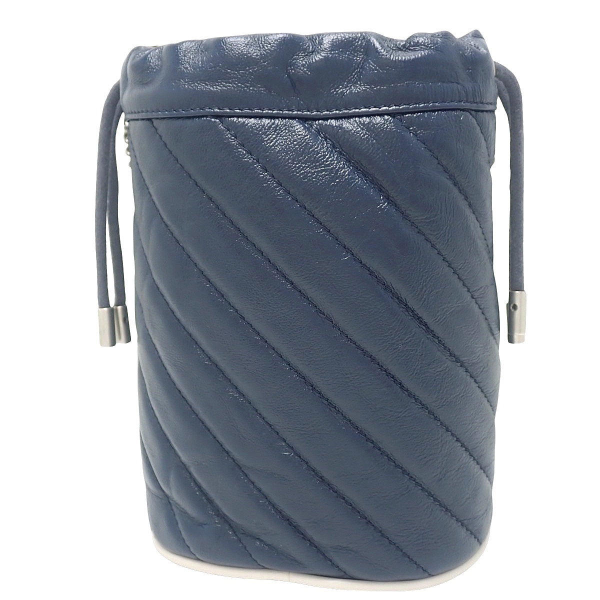 GG Marmont 迷你水桶包,海军蓝皮革款 573817