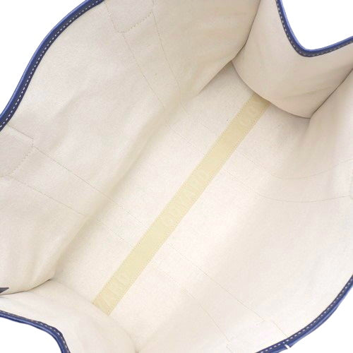Villette MM Tote Bag in PVC-Coated Canvas, Leather, and Goyardine Canvas, Navy Blue