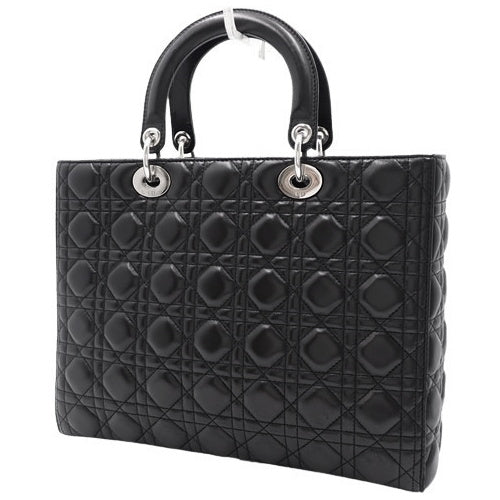 Cannage Lady Dior Large Lambskin Bag