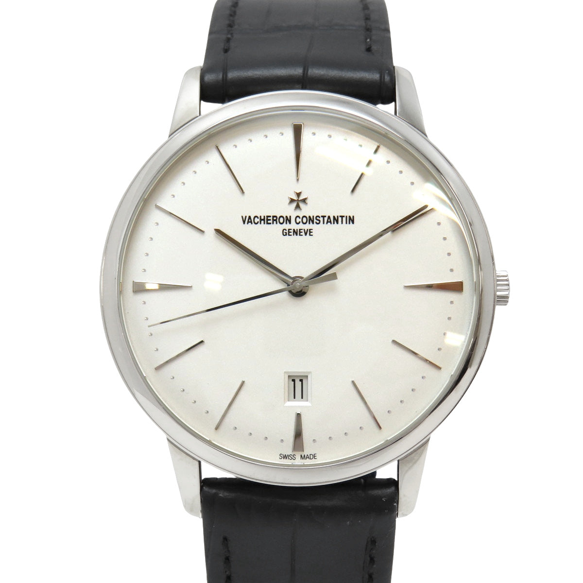 Patrimony Automatic 85180/000G-9230 WG/Leather Automatic White