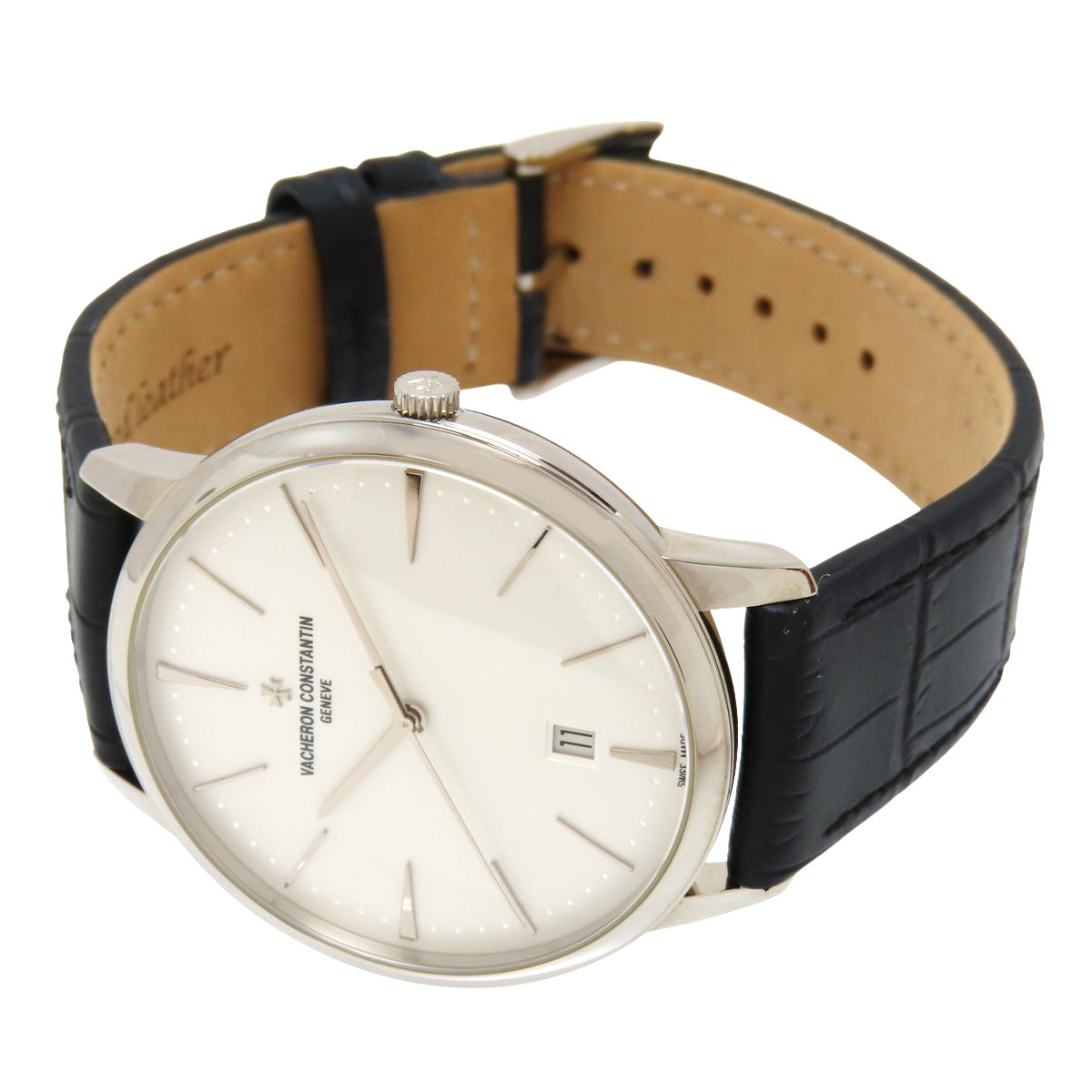 Patrimony Automatic 85180/000G-9230 WG/Leather Automatic White