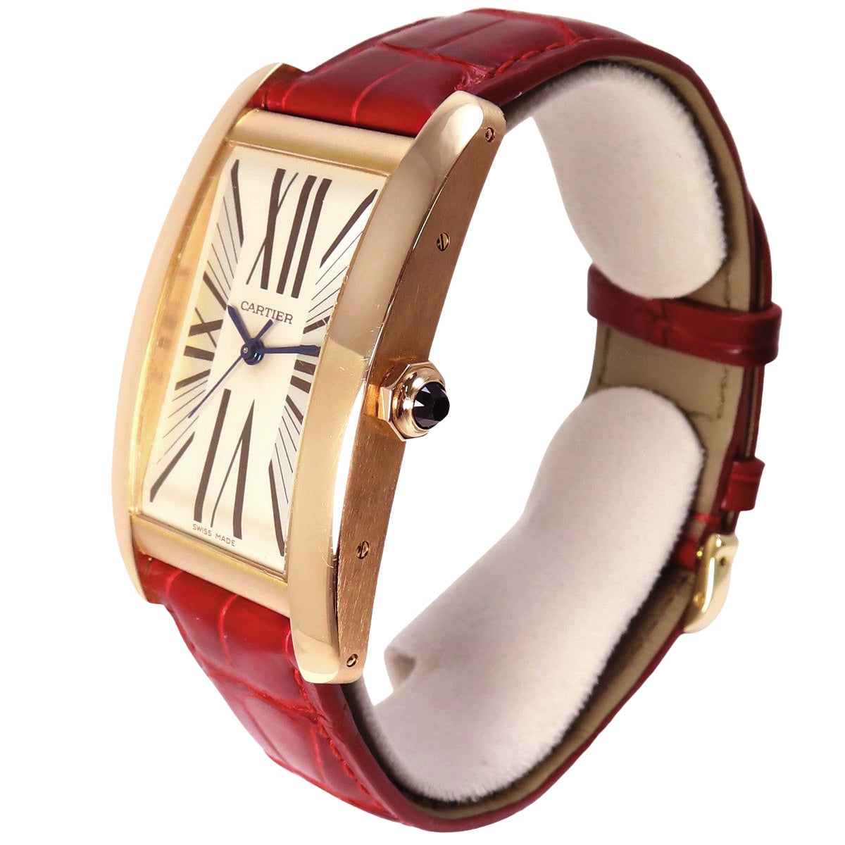 W2607156 坦克美式 LM PG/皮革 自动上链 白色