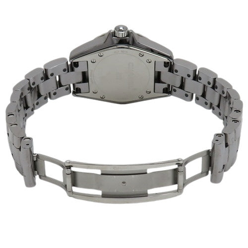 H2565 J12 Chromatic TI/CE Quartz Gray Diamond Bezel