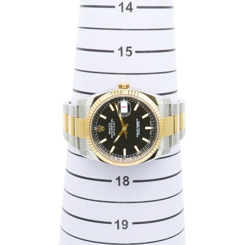 116233 Datejust 36 SS/YG Random Serial Number Automatic Black Dial