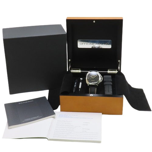 PAM00359 Luminor 1950 3 Days SS/Leather Automatic Black