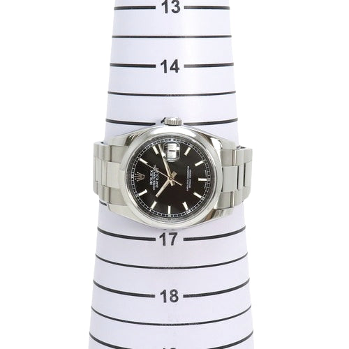 116200 日志型腕表 不锈钢 M号 自动上链 黑色