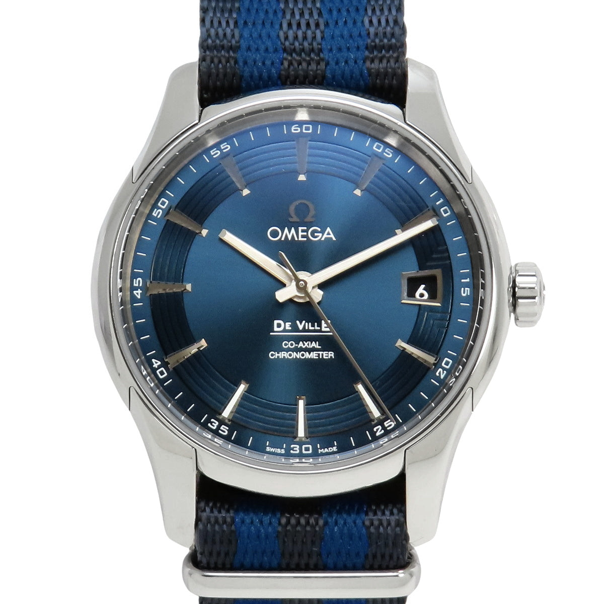 431.33.41.21.03.001 De Ville Hour Vision Stainless Steel/Nylon Automatic Blue