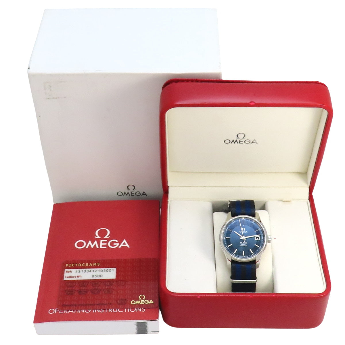 431.33.41.21.03.001 德威尔 腕表 不锈钢/尼龙 自动上链 蓝色