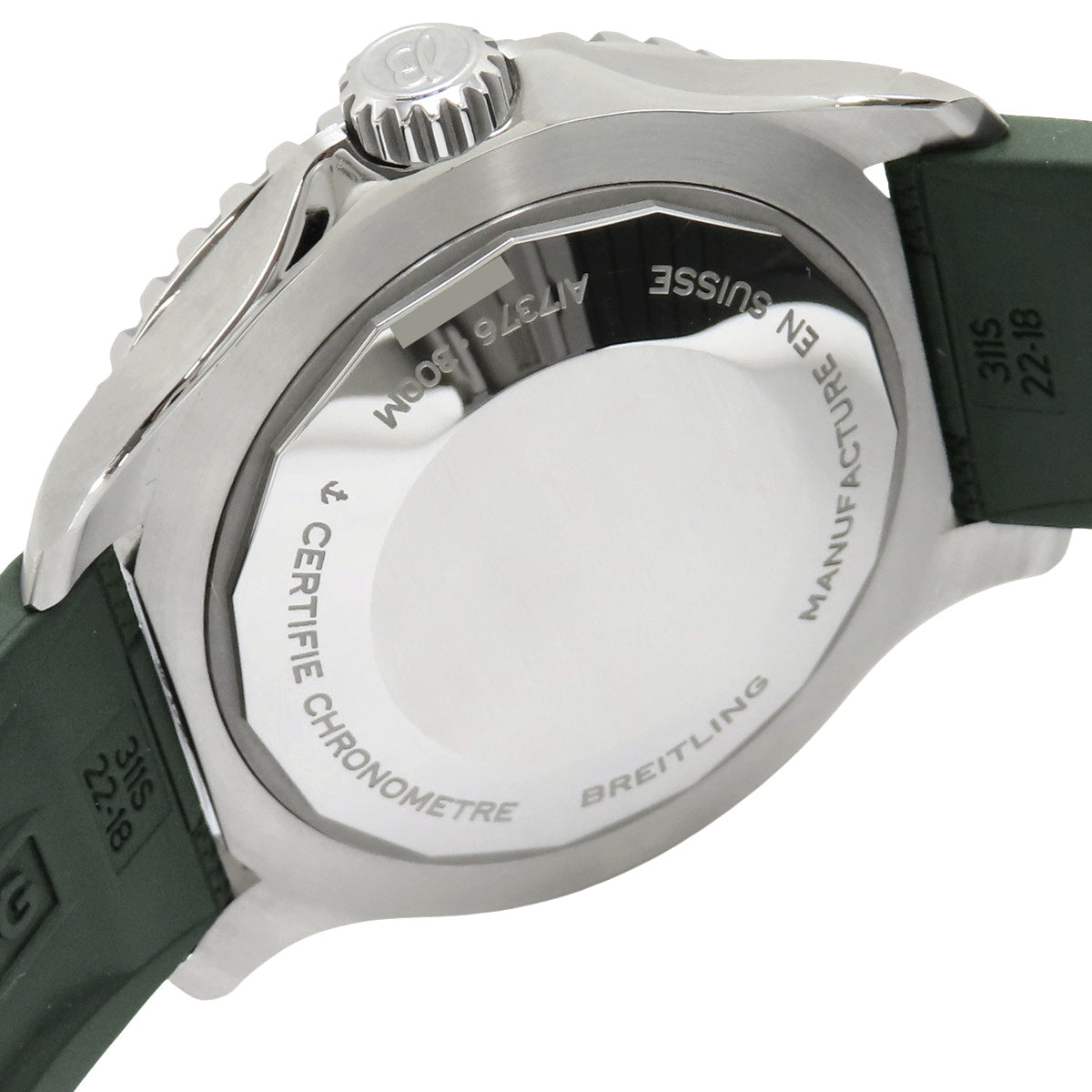 A17376 Superocean Automatic 44 SS/Rubber Automatic Green