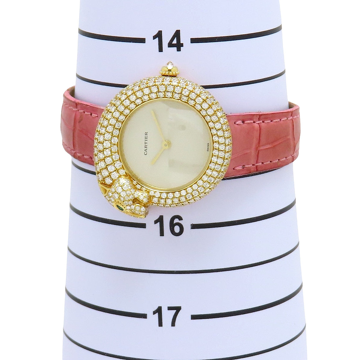 WF317551 Panthère 1925 Panther Quartz Ivory Diamond Bezel