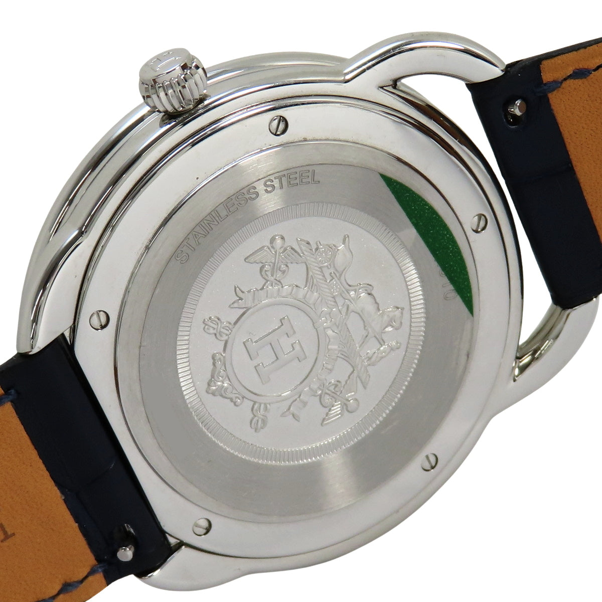 AR7Q.810 Arceau GM 皮革/精钢 石英 蓝色