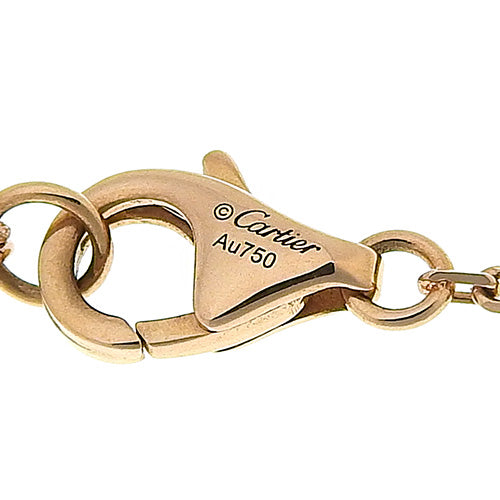 ダムール ハート ネックレス ダイヤモンド K18 ピンクゴールド PG