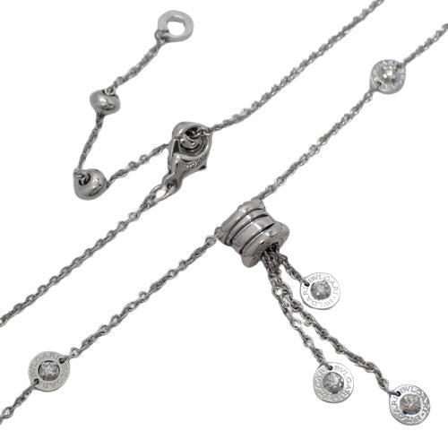 ビー・ゼロワン エレメント ネックレス ダイヤモンド K18 ホワイトゴールド WG