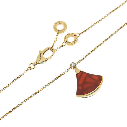 Diva Dream Necklace Carnelian/Diamond K18 Pink Gold PG