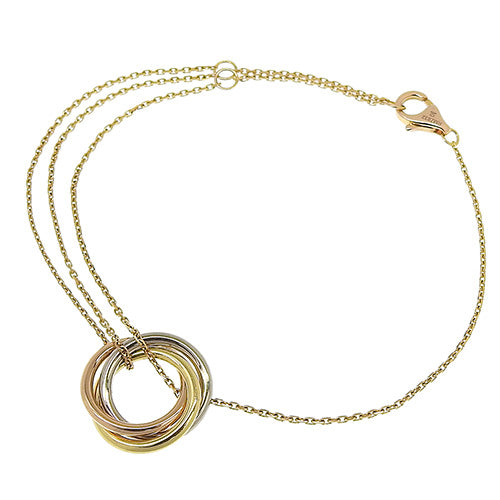 Trinity 钻石手链,18K 玫瑰金,PG,18K 黄金,YG,18K 白金,WG