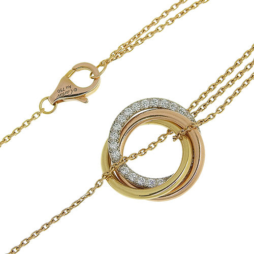 Trinity 钻石手链,18K 玫瑰金,PG,18K 黄金,YG,18K 白金,WG