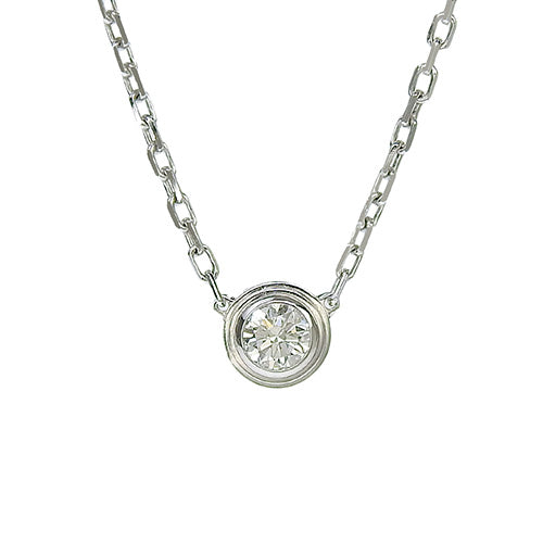 Amour 项链,大号款式,钻石,18K 白金,白金