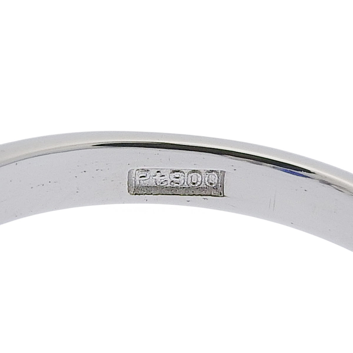 Sapphire and Diamond Ring S1.19/D0.29 Pt900 Platinum