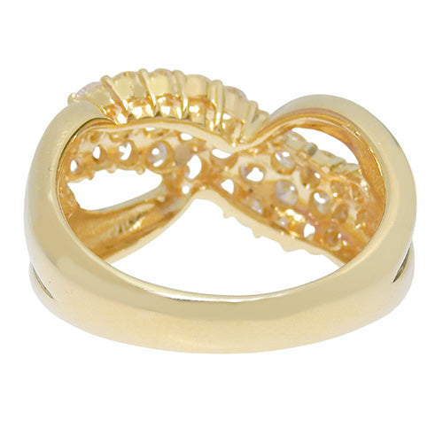 Diamond ring D1.50 K18 yellow gold YG