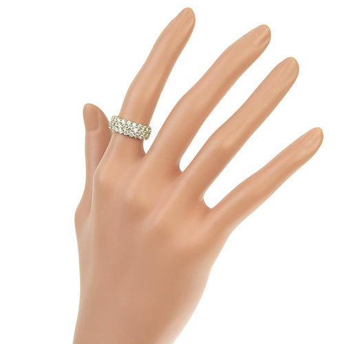 Pave Diamond Ring D2.00 K18 Yellow Gold YG