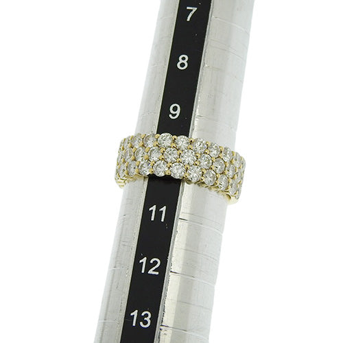 Pave Diamond Ring D2.00 K18 Yellow Gold YG
