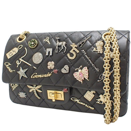 Matelasse 2.55 Casino Lucky Charms Shoulder Bag in Calfskin