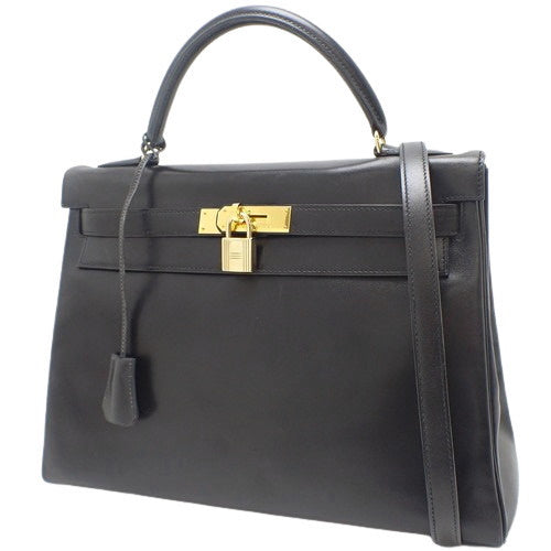 Kelly 32 (inside stitching) Box calf leather with 〇U marking