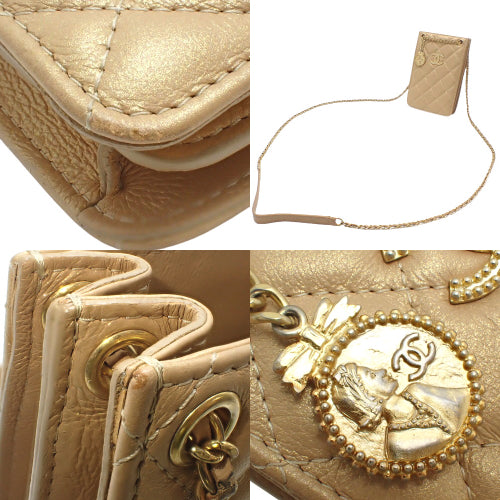 Matelasse Coco Mark Mini Chain Shoulder Bag in Lambskin