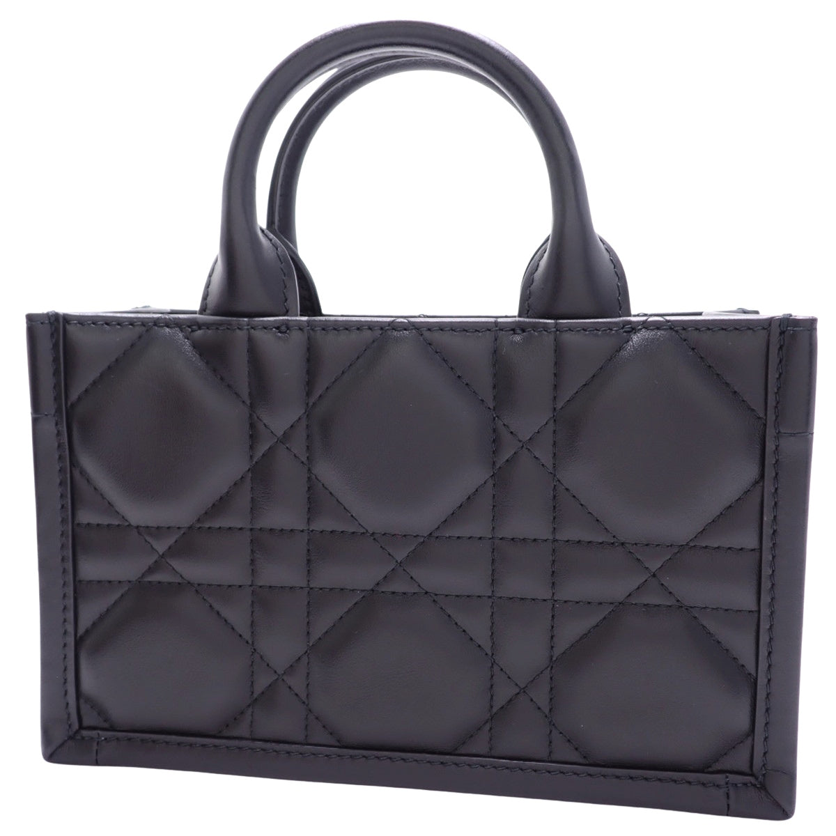 Macrocannage Book Tote Mini 小牛皮 黑色 S5573OWHP