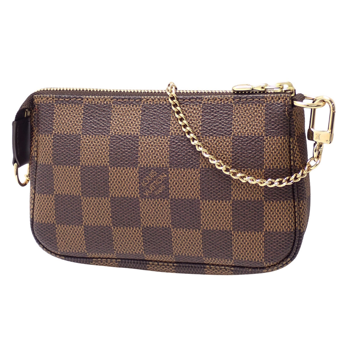 Damier Ebene 棕色 Damier 帆布迷你手拿包配件 N58009