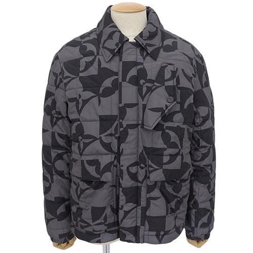 Monogram Flower Quilted Blouson, Size 50, RM221M, Double Zip