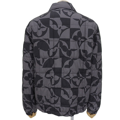 Monogram Flower Quilted Blouson, Size 50, RM221M, Double Zip