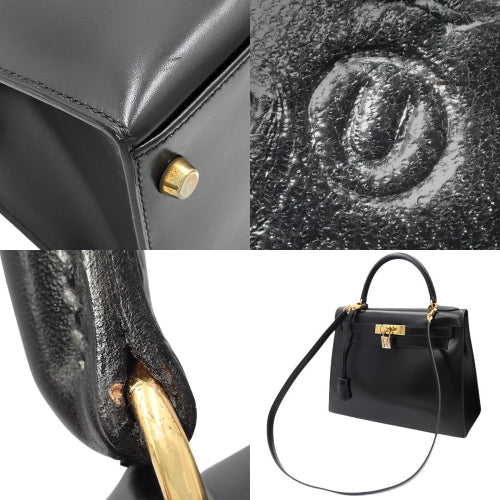 Kelly 28 (outside stitching) Box calf ○U stamp